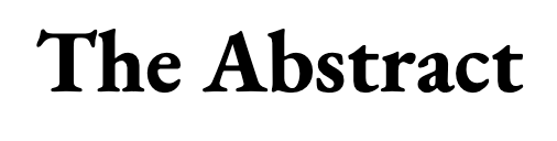 The Abstract
